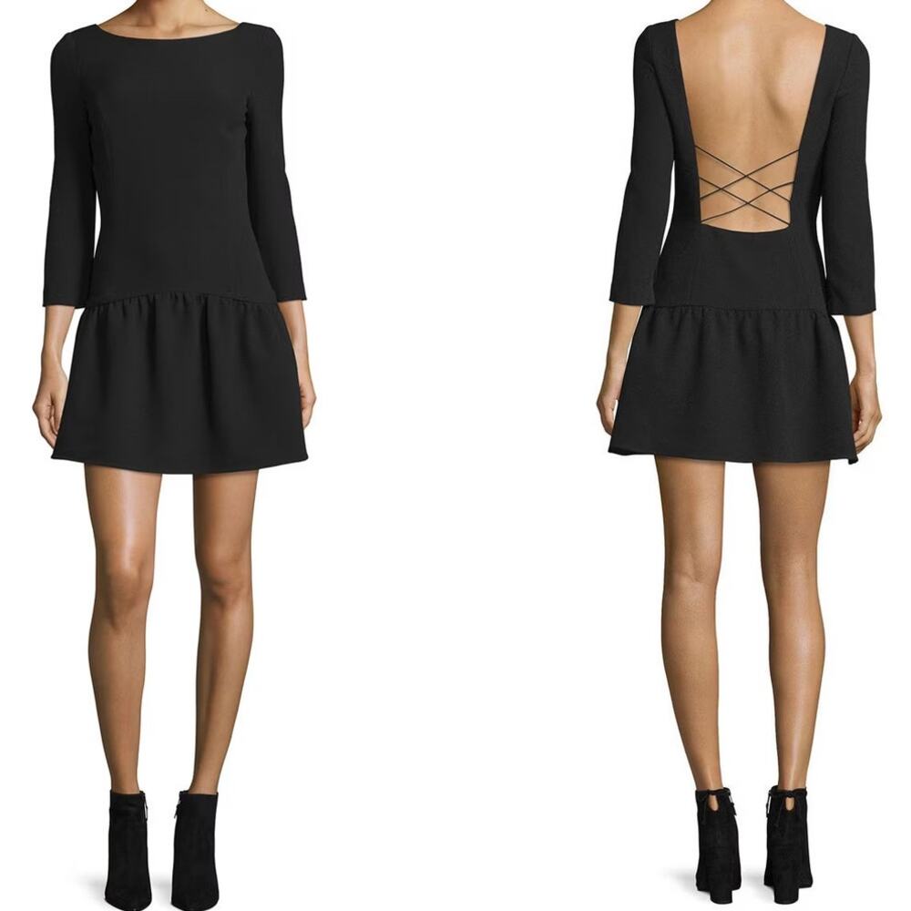 Ba&sh Taxi Strappy Back Fit and Flare Dress